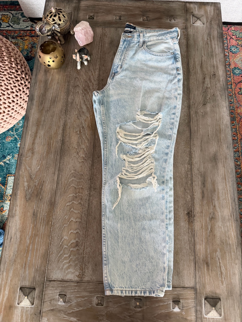 Aeropostale Light Blue Mom Jeans - Picture 13 of 14